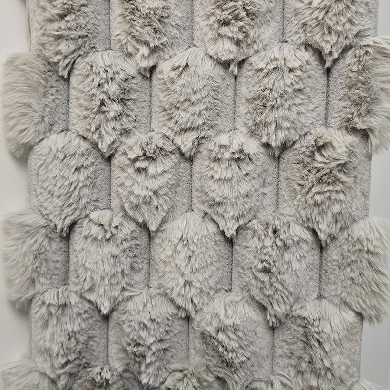 Jacquard rabbit hair