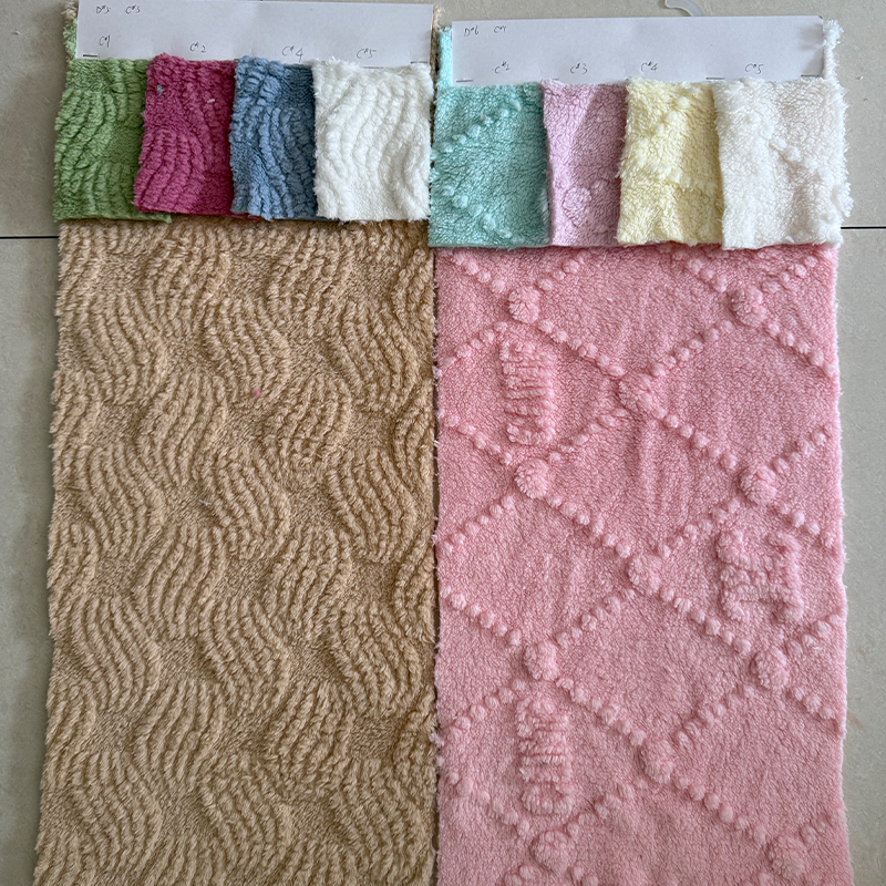 Jacquard cotton velvet