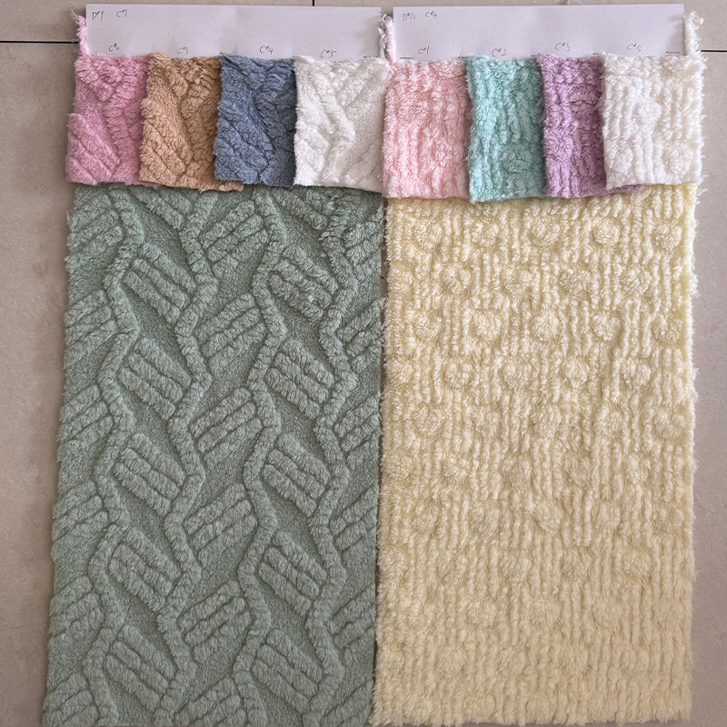 Jacquard cotton velvet
