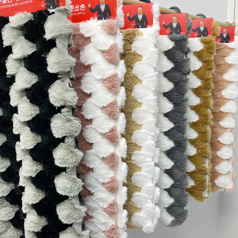 Jacquard rabbit hair