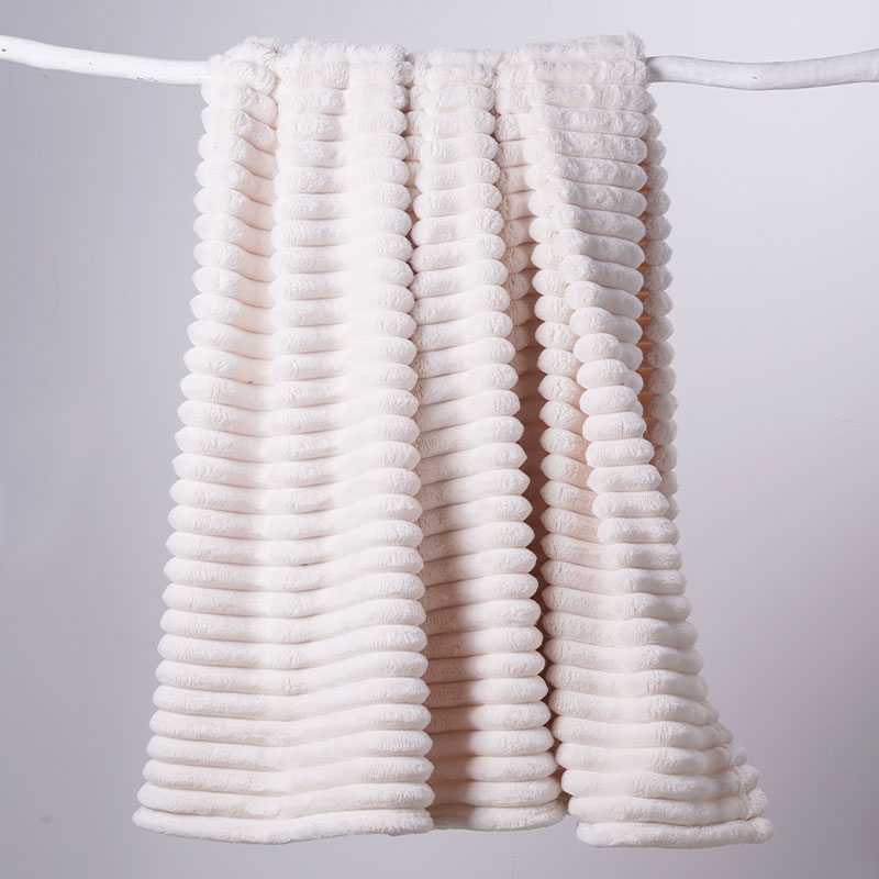 素色提花法兰绒